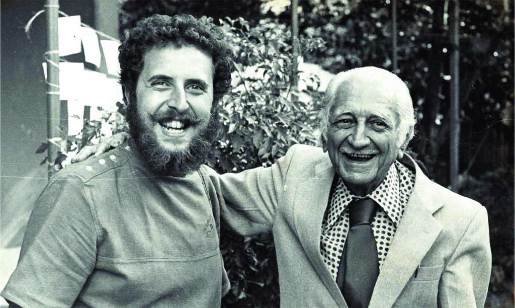 Raul Lody e Gilberto Freyre em Recife/PE em 1982.