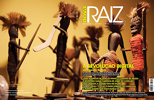 Capa Revista RAIZ 10, onde está o artigo do Lody: "Com axé não tenho fome", da página 98 até a 101.