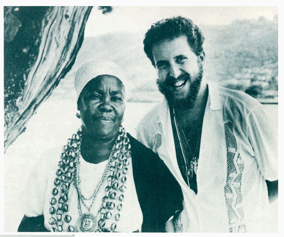 Raul Lody com Maria de Oxum, Cachoeira, Bahia, 1980